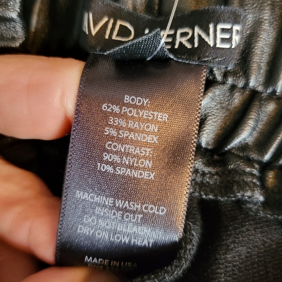 David Lerner Penn Leather-Patch‎ Sweatpants XS NWT - Picture 11 of 11